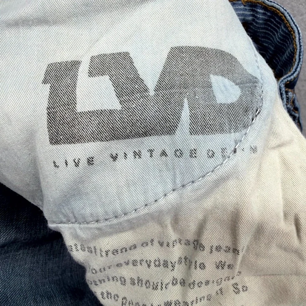 LVD‎ Live Vintage Denim Jeans Mens 32x32 Blue Pants Mid Rise Straight Button Fly